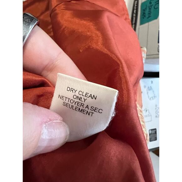 Nanette Lepore Women's Silk Floral Flowy Skirt Copper Brown Earthy Boho Size 2 - Picture 11 of 11